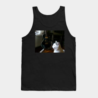 The Cat and the Guitar Tank Top